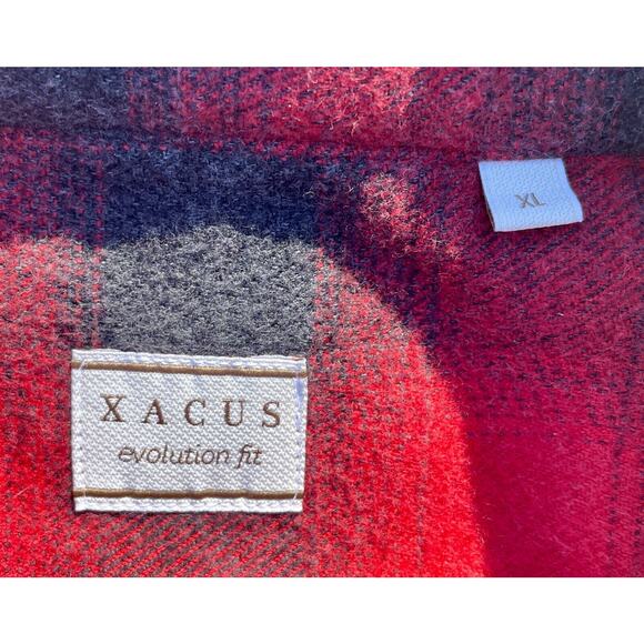 Xacus Evolution Fit Button Up Shirt Long Sleeve Men's Casual Plaid‎ XL - Picture 4 of 7